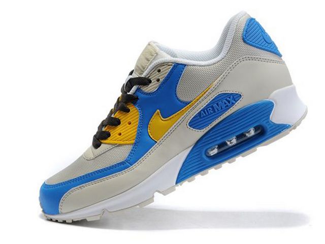 Nike Air Max Shoes Womens Gray/Blue/Yellow Online